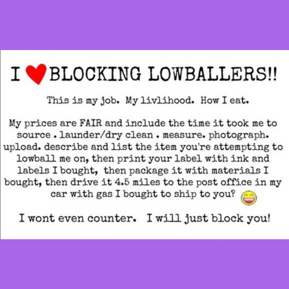 ๐๐ฝ๐ซ๐NO Lowballs๐โผ๏ธ - Picture 1 of 1